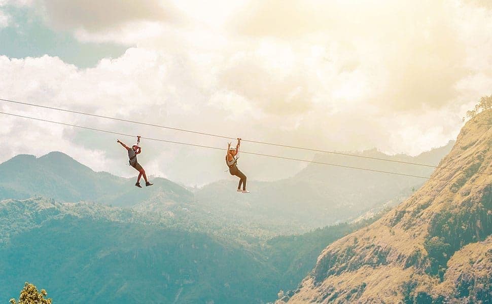Zip line at Flying Ravana Adventure Park