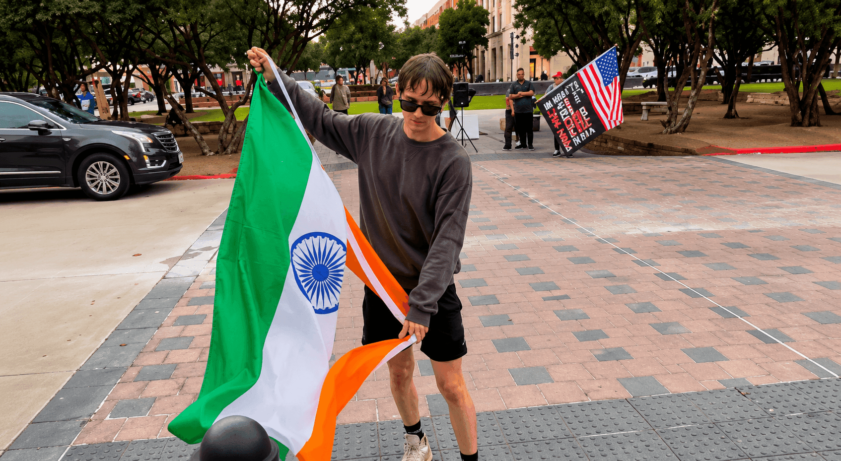 US Man Tears Indian Flag Outside Texas City Hall with Anti-India Chants, Social Media Hits Back: ‘Reveals the Person’s Mindset