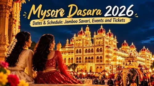 Mysore Dasara 2026 Dates & Schedule: Jamboo Savari, Events and Tickets